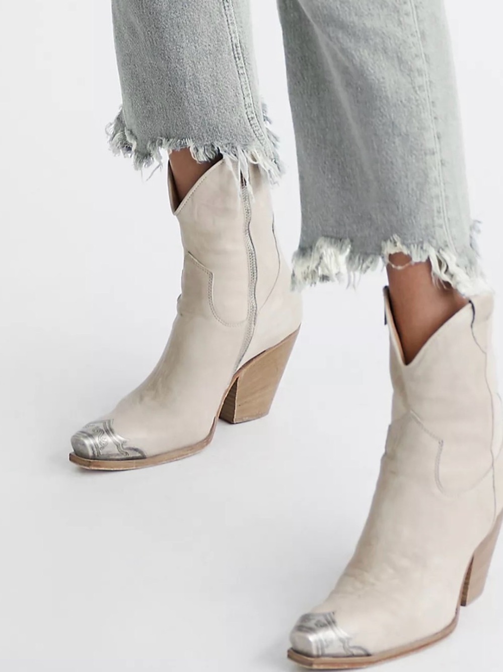 Free people Brayden western boots 39 bone